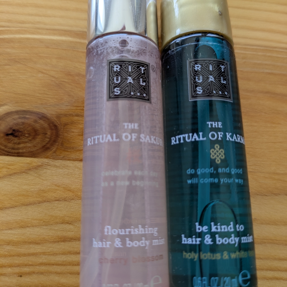 Rituals Hair & Body Mist Set - Cherry Blossom and Holy Lotus 20 Ml